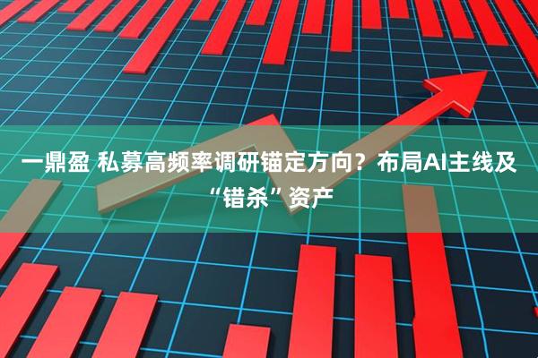 一鼎盈 私募高频率调研锚定方向？布局AI主线及“错杀”资产